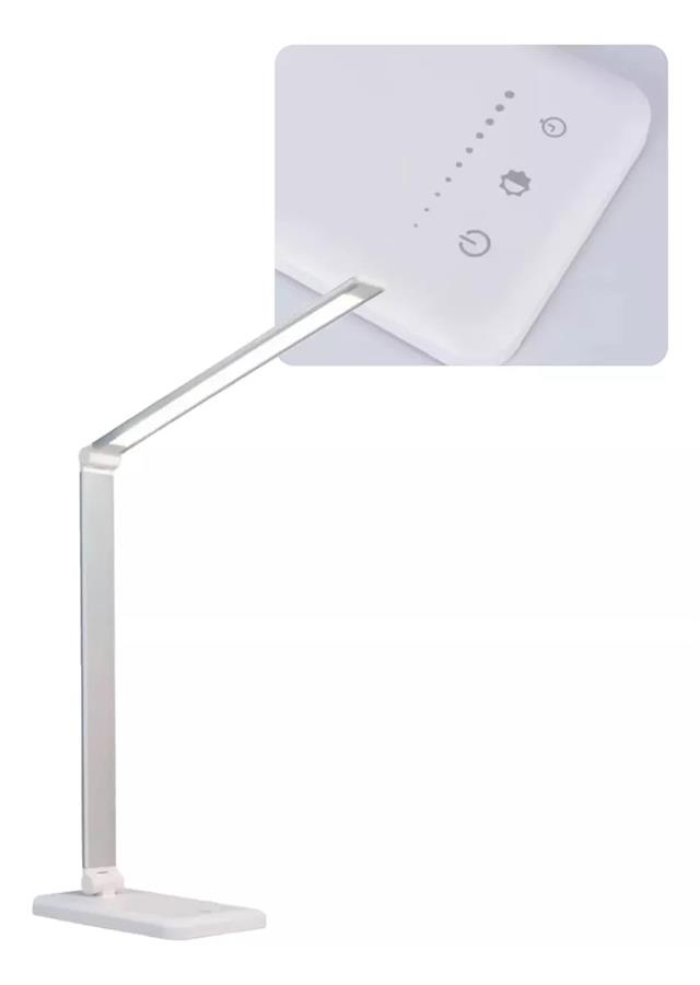 LAMPARA VELADOR 249527 C/CARGADOR WIRELESS C/SENSOR TACTIL BLANCA