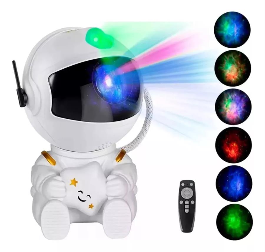 LAMPARA PROYECTOR ASTRONAUTA MINI 237037 GALAXIA USB