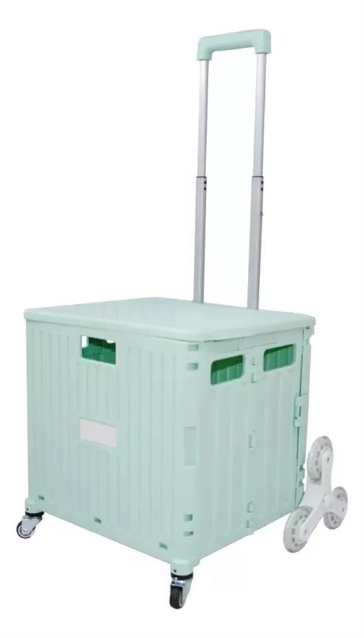 CARRO CON CAJA DEUTECH FST35-6S ALUMINIO PLEGABLE 6 RUEDAS 60LTS 60KG