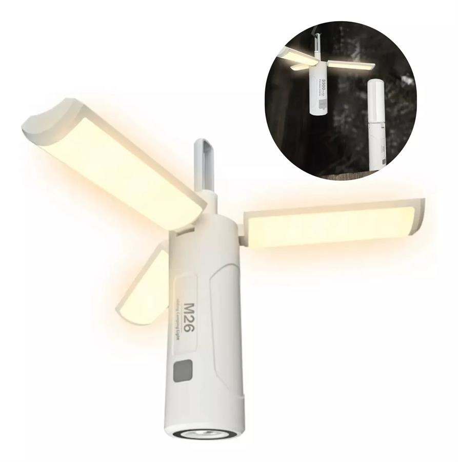 LAMPARA CAMPING LED 236312 MULTIFUNCIONAL IP4X CL-06 BLANCA