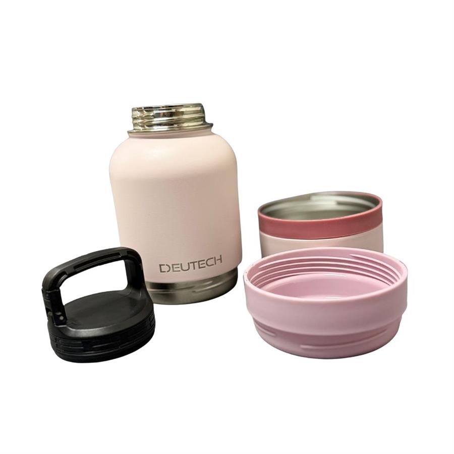 BOTELLA BEBEDERO 3 EN 1 DISPENSER PORTATIL PARA PERRO Y GATO